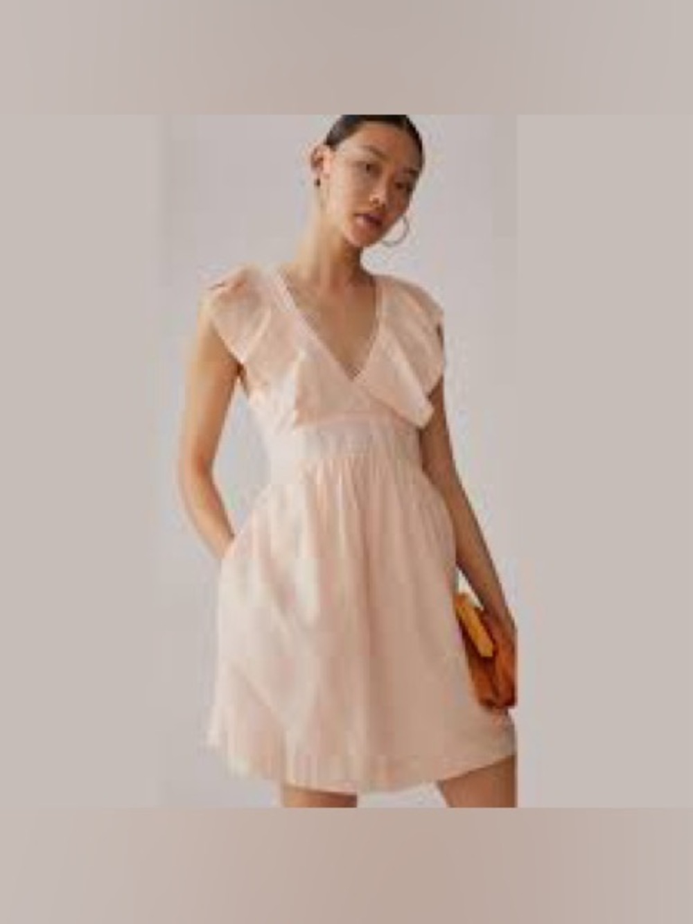 Anthropologie V-Neck Plunge Tunic Mini Dress NWT Size XL